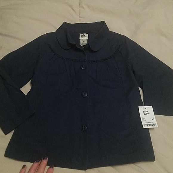 New w tags. Navy throw over coat - Picture 1 of 5